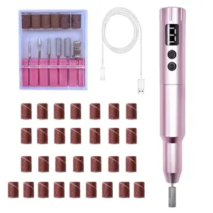 Nail Drill Kit Electric Rechargeable Set Cordless Nail Art Grinding Machine Compact Professional Nail File for Gel Manicure Pedicure Polishing Tool Household,Nail Removal Machine