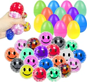 24‑Pack Easter Eggs with Squishy Fidget Stress Balls – Easter Basket Stuffers, Sensory Squeeze Toys & Egg Fillers for Kids Party Favors