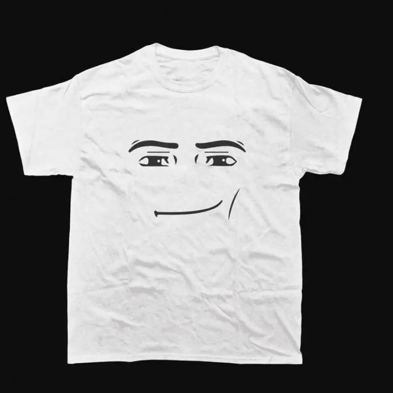 Roblox Man Face T-Shirt, Meme Shirt, funny shirt, Gift for Gamers , Classic vintage T-shirt collection plastic fishing shirts