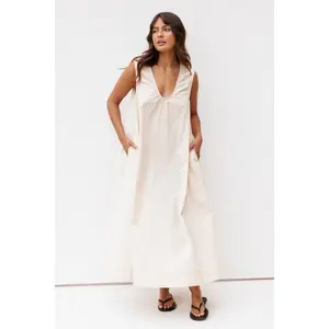 Laurita Maxi Dress - Oatmeal