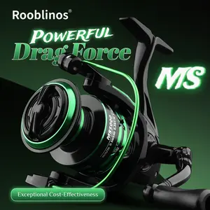 Green Finish Fishing Reel, Spinning Fishing Reel, Heavy-Duty Monster Fish Tackle, Universal Freshwater & Saltwater Compatible, Perfect for Catching GT, Tuna, Catfish, Stable Drag & Rugged Build for Offshore, Surf & Inshore Big Game Fishing