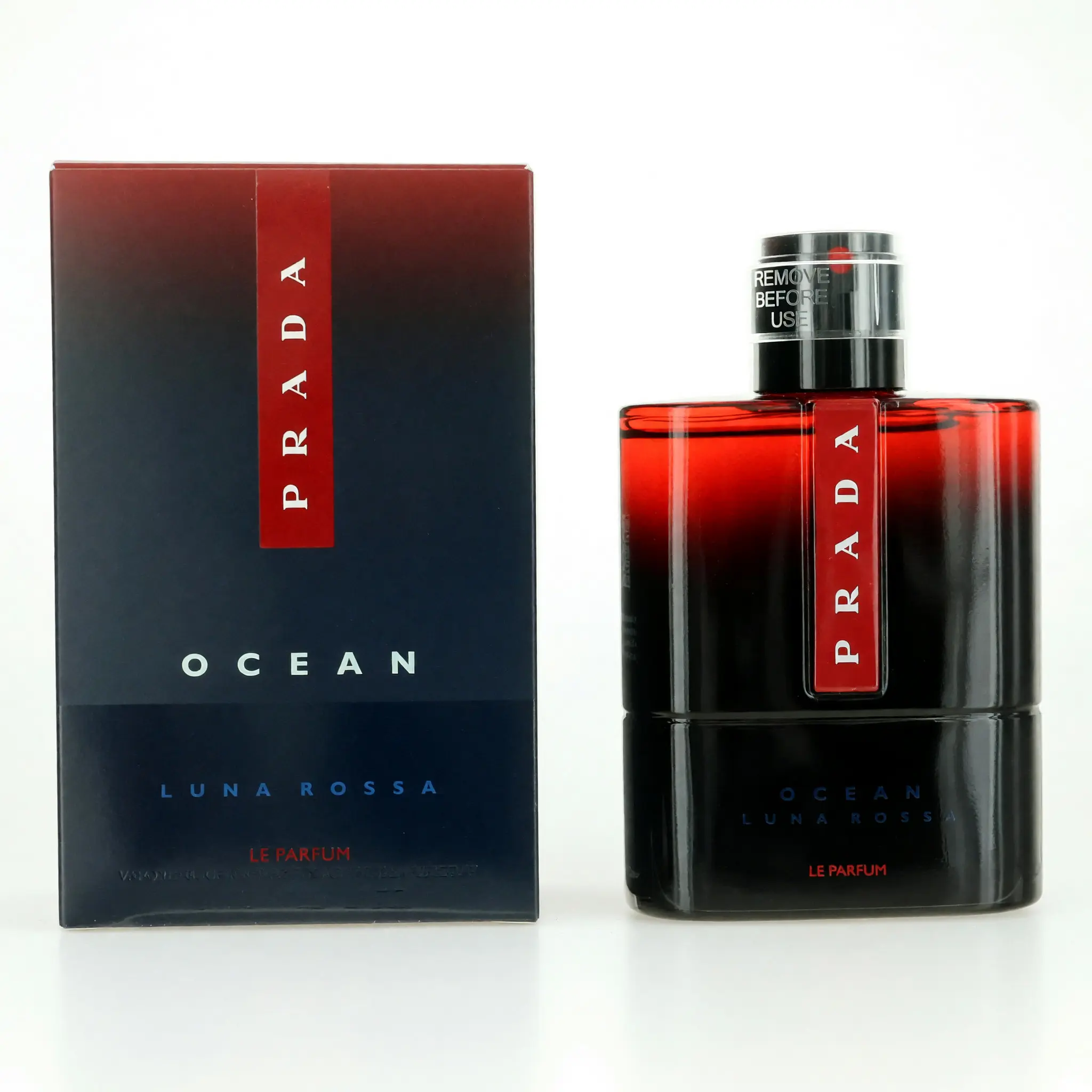 PRADA Luna Rossa Ocean Le Parfum Spray for Men, Fresh Aquatic Fragrance with Bergamot & Iris Notes, 3.3 fl oz Single Bottle