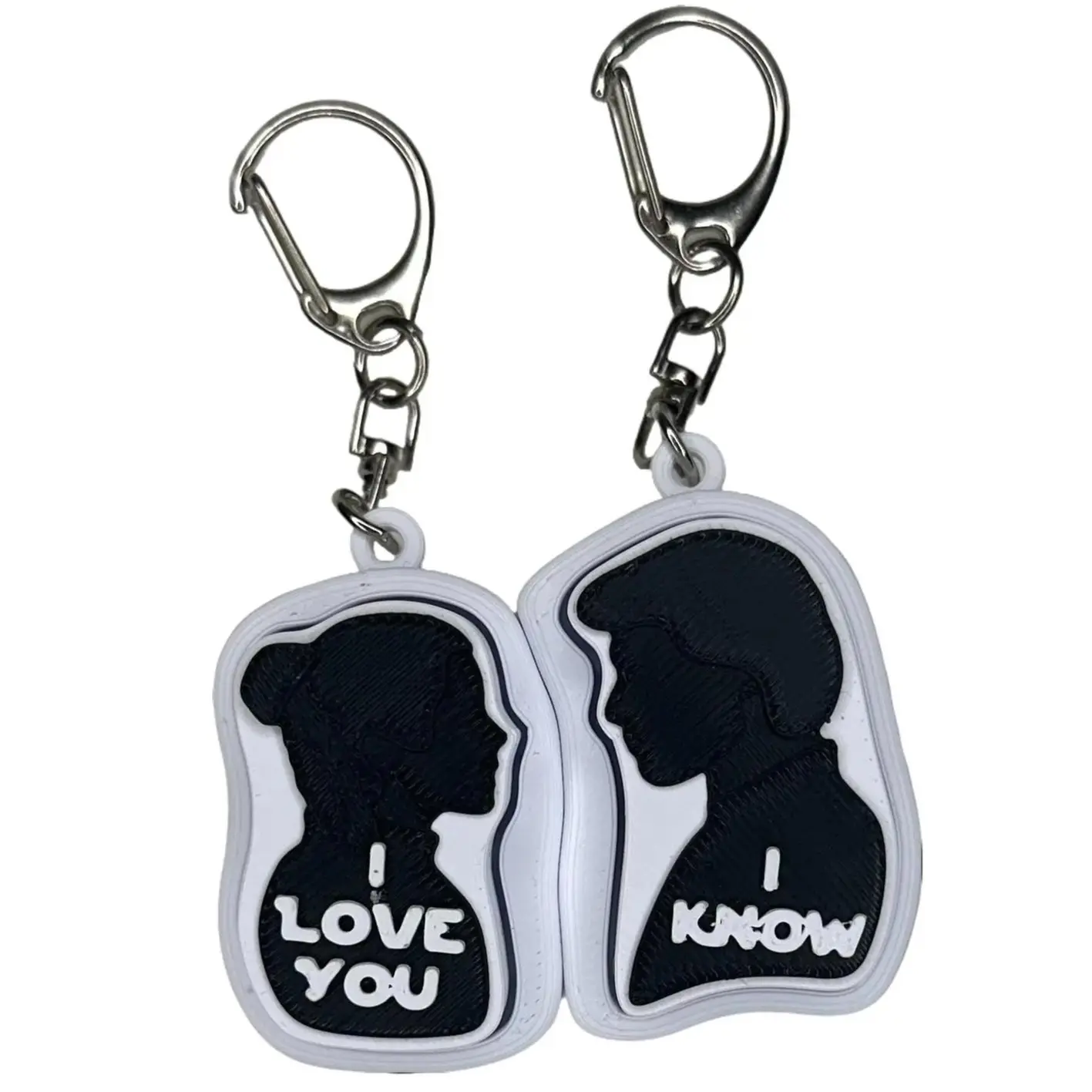 Han & Leia Keychain Set Fidget Valentine's Day Couples Weddings must have toy