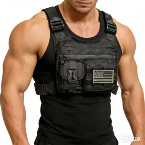 Outdoor Chest Bag for Men & Women, Tactical Inspired Sports Utility Chest Pack, for Running Cycling Sports, Edc Holder Bag