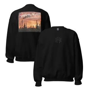 Men's Heavyweight Sweatshirt, Spandex-Jet Yarn Tops, Relaxed Fit for Casual Wear
