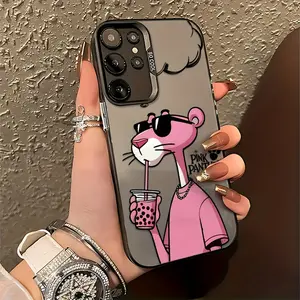 Leopard Milk Tea Phone Case for Samsung Galaxy a Series, Shockproof Lightweight Protective Matte Cover for Smartphone Cellphone Casing Models A56 A26 A36 A55 A35 A06 and More, Protection