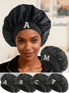 Smooth Satin Daily Hair Care Heatless Haircare All Night Sleep Cap, Lightweight Design Breathable Protect Hair Reduce Friction Anti Frizz For Men And Women, Black