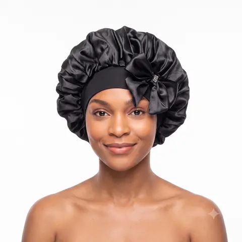 Satin Bonnet Cap - Colorful Design with Multi-Color Patterns, Ideal for Summer Wear