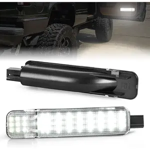 2PCS LED Interior Door Panel Light Courtesy Warning Lights White Beam Plug and Play Compatible with Chevy GMC C/K Silverado Sierra 1500 2500 3500 HD Suburban Cadillac Escalade Hummer H2