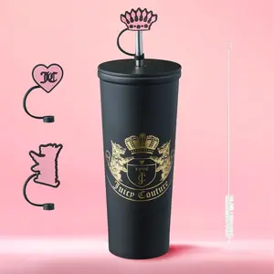 Juicy Couture Couture Hydration Stainless Steel Tumbler Cup 6-Piece Set