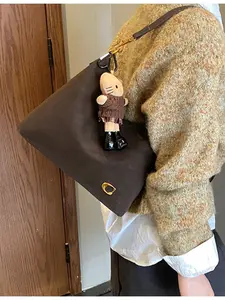 Women's Large Capacity Vintage Matte Handbag, PU Tote Satchel, Fashion Elegant Design, Mother's Day Perfect Gift, Stylish Crossbody Bag for Travel Work Commute