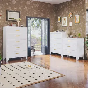 Premium Metal Dresser Chest of Drawers Filing Cabinet with Drawers for Home Office Collection and Storage Small Size Files Furniture Modern Aesthetics Smart Organization