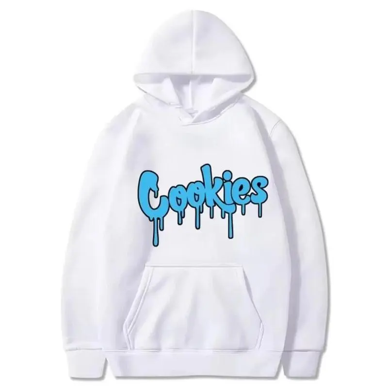 Casual Streetwear Graphic Hoodie with Cookies Print, Unisex 100% Cotton Lightweight Pullover for Fall and Winter, Cold Wash, S, M, Cookies Letter Print, Tops, Sweatshirts, Soft, T-Shirt, Graphic Hoodies, Breathable, Do Not Bleach, Hang Dry