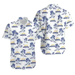 Twisted Tea Hawaiian Shirt, Twisted Tea Beer Beach Summer Button Down Shirt, Short Sleeve Hawaiian Shirt, Tropical Button Up, Summer Beach Style