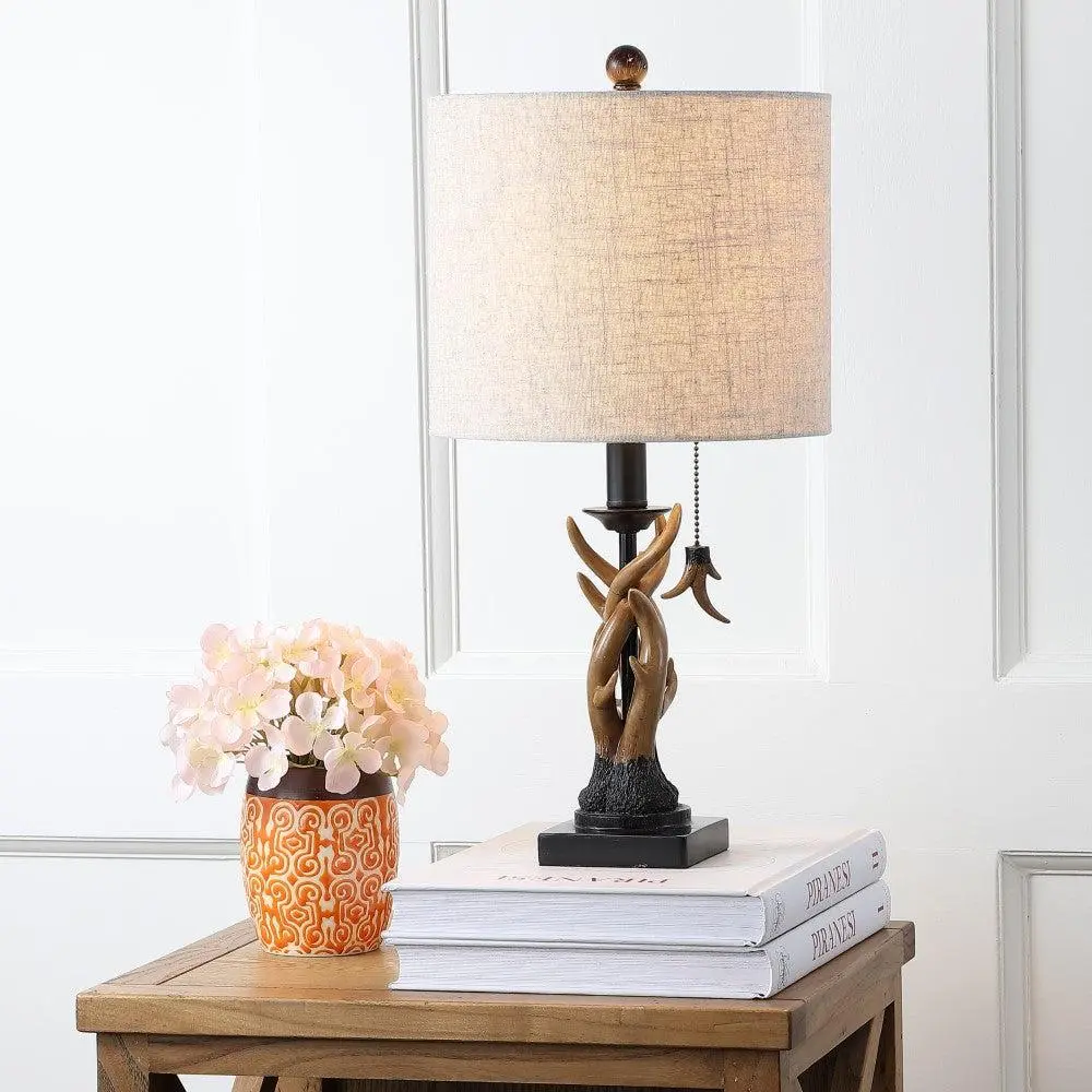JONATHAN Y Gaston Resin Mini LED Table Lamp , for bedroom, living room, foyer, hallways, dining room, dorms JONATHAN Y Gaston Resin Mini LED Table Lamp , for bedroom, living room, foyer, hallways, dining room, dorms