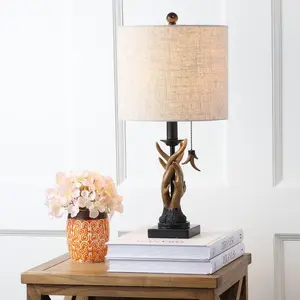 JONATHAN Y Gaston Resin Mini LED Table Lamp , for bedroom, living room, foyer, hallways, dining room, dorms JONATHAN Y Gaston Resin Mini LED Table Lamp , for bedroom, living room, foyer, hallways, dining room, dorms