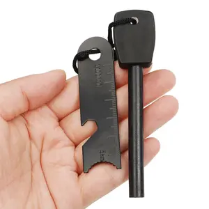 Large Black Fire Stick Outdoor Survival Firestone Igniter Life Magnesium Bar