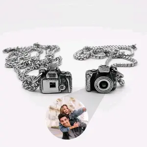 Personalized Photo Projection Gem Camera Necklace