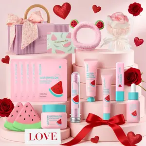 Quiyum Watermelon Skincare Set, Brightening Kit, Valentines Day Gifts for Women, Gifts for Her, Gentle Cleansing & Moisturizing, Ideal for Daily Use