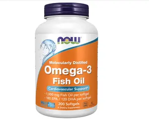 Omega-3 180 EPA / 120 DHA, Molecularly Distilled, Cardiovascular Support*, 200 Softgels
