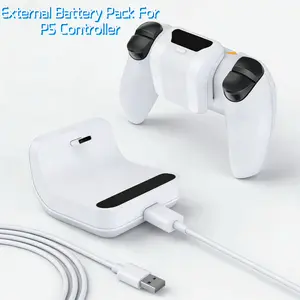 Portable LED Display Rechargeable Back Clip Battery for Ps5 Controller, Gaming Accessories, 1800mah Polymer Battery, 6-8 Hours Game Time, Perfect Ps5 Gift