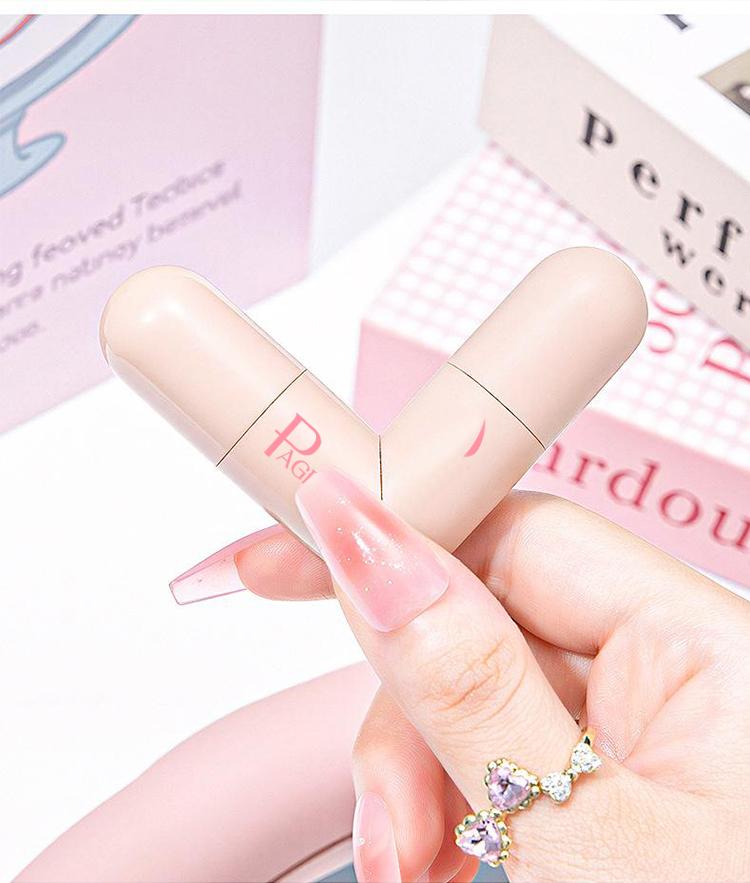 PAGE VINE One-Step Eyeliner Stamp Pen for Beginners Waterproof Smudge-Proof Winged Liner Stamp Quick Makeup Tool with 2 Shades Natural Black & Honey Tea Brown