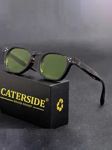 Unisex Vintage Tortoiseshell Sunglasses, Trendy Casual Sunglasses for Everyday Use, Fashion Accessories for Outdoor Activities