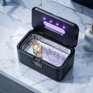 Multi-Purpose Ultrasonic Cleaner,Black | For Jewelry, Glasses, Dentures, CPAP & More