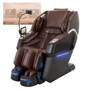 3xrelax BV-3 Thai Stretching 4D Massage Chair Full Body, Zero Gravity, 24 Massage Modes, SL-Track Shiatsu Massage Chair Recliner, Seperate Ankle Flipping, Electric Calfrest Extension & Foot Rollers, AI Voice Control
