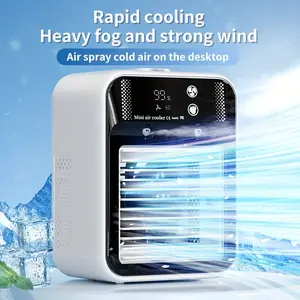 2026 Fan Portable Air Conditioner 3-in-1 Fan with 2 Mist Speeds – Personal Evaporative Cooler for Bedroom, Office & Camping Fan