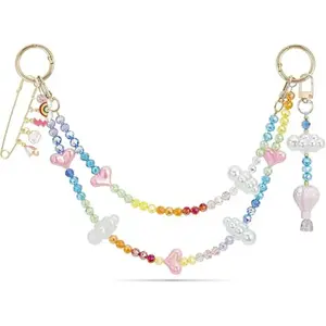 Cloud Cruise Crystal Keychain Charm Kit – Cute DIY Bag Charm Keychain Set for Purse, Backpack & Accessories