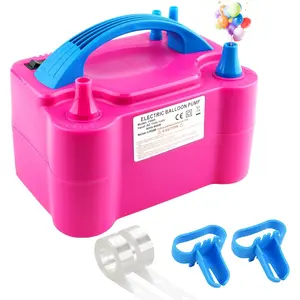 600W 110V Portable Electric Balloon Pump Inflator With 2 Tying Tools for Party Decoration