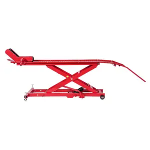 VEVOR Motorcycle Lift Table, 1000lbs Weight Capacity, 360 Flexible Moving Motorcycle Jack Stand, 8.6-31 in Height Range, Heavy Duty Bike Repair Stand with Security Lock for ATVs, Dirt Bike