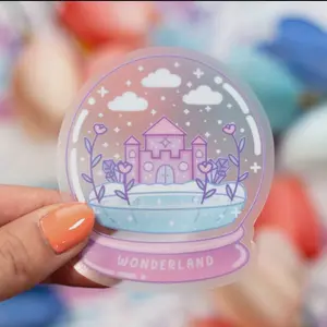 Snowglobe Clear Sticker