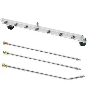 M MINGLE 24” Undercarriage Pressure Washer Attachment with 7 Nozzles and 3 Extension Wand for Under Car Washing, 4000 PSI