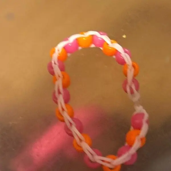 Loom beaded Bracelet, Sunset Aesthetic Handmade Accessory for Teens