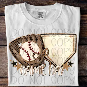 Game Day Baseball DTF Transfers - THIS IS NOT A SHIRT