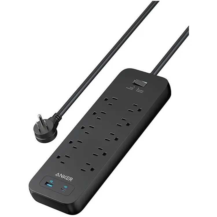 Anker 350 Series 3 USB Power Strip A91J0 - Reliable Power Distribution for Multiple Devices Compact Design for Home & Office Use
