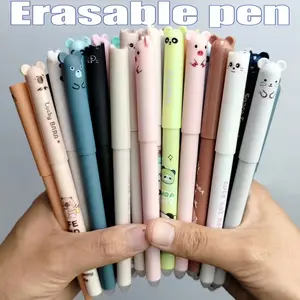 24-Piece Animal-Shaped Erasable Gel Pen Set, 0.5mm Fine Tip, Erasable Pens for Note-Taking and Writing, Funny Teacher Pens, Aesthetic Pens, Perfect Office and School Supplies, Great for Birthdays, New Year, and Friend Gifts! Easter Gift