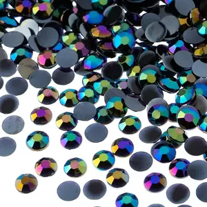John Bead 1000pcs 6mm (SS28) Acrylic Flatback Round Rhinestones for Jewelry Crafts Scrapbook Embellishment Nails Makeup DIY Projects