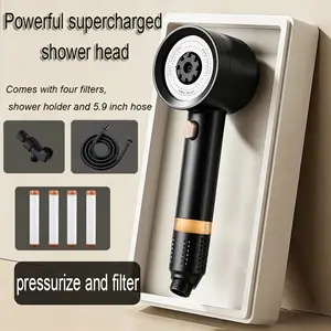 Filtered Shower Head with Handheld, High Pressure Water Flow and Multiple Spray Modes Shower Head with Filter, Power Wash for Hard Water,Showerhead with ON/OFF Switch for Pets Bath,Summervibes