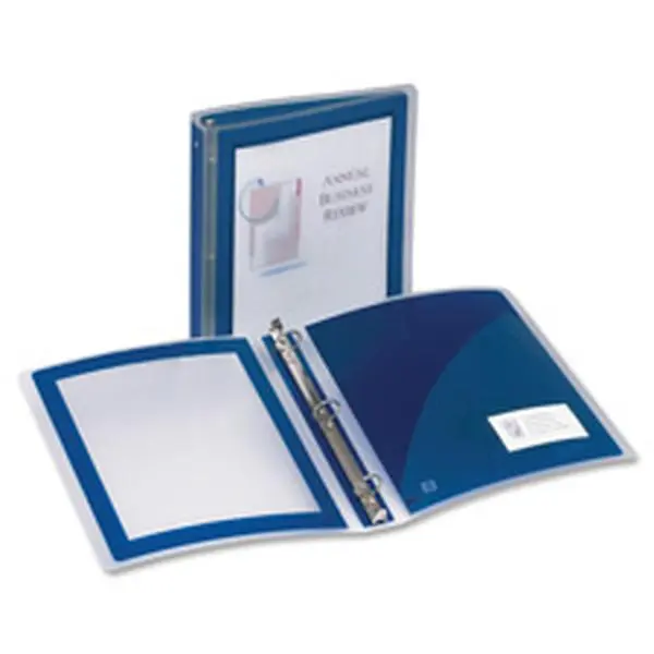 Avery AVE17638 Flexi View Custom Binder, 1.5 in. Capacity, Navy Binders for Office Stationery & Supplies, Custom Binder Binders