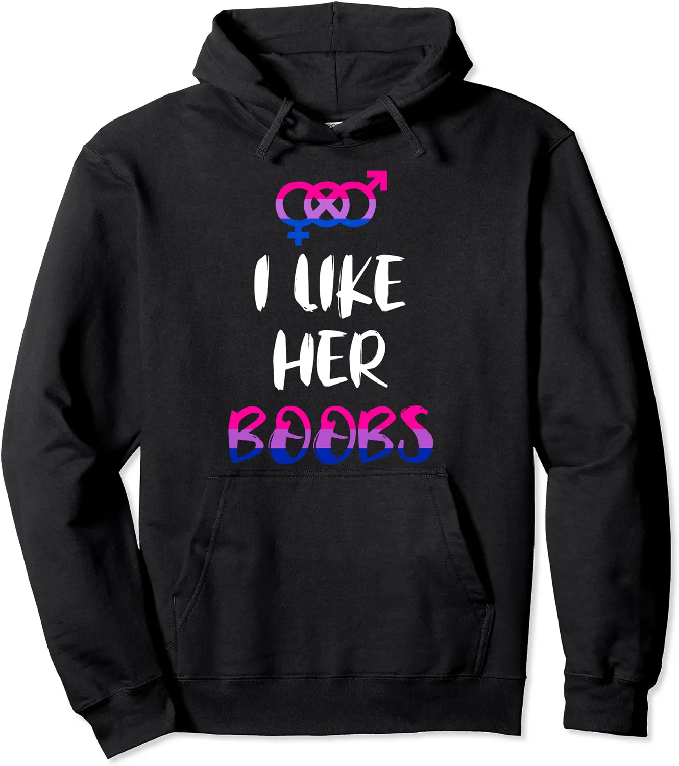 I Like Her Boobs LGBT Matching Couples Lesbian Bisexual Gift Pullover Hoodie - Ananavar Shop 60B08SV2617F