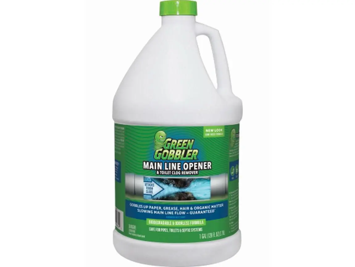 Household Main Line Opener & Toilet Clog Remover, High-Density Liquid Industrial Drain Cleaner, 9.5 lbs Organic Material Unclogging Solution for Bathroom Drains