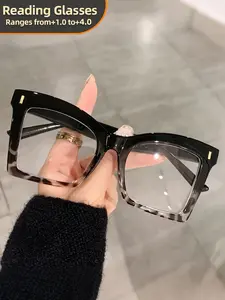 Retro Cat-Eye Reading Glasses for Men and Women, Clear and Transparent, Suitable for Computer Reading with +1.0 to +4.0 Magnification,christmas gifts