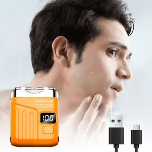 Portable Electric Shaver for men,  Rechargeable & Magnetic Shaver Head, Beard Care Products, Christmas Gift for Father Boyfriend Men Lightweight