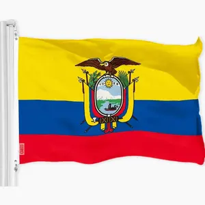 Ecuadorian Flag 3x5 Ft: Vibrant Printed Polyester, Brass Grommets