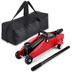 2 Ton Hydraulic Floor Jack - Low Profile 4400 Lbs Portable Car Lift, Heavy Duty Steel Trolley Jack, Lift Range 3.35"-13"， for Garage & Home Use