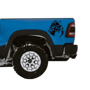 Fits 2021-2023 Ram 1500 TRX Eating Raptor Easter Egg Hellcat Bedside Graphics Matte Black 3M
