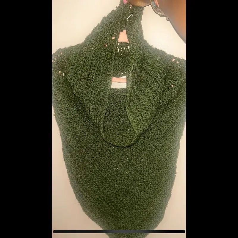 Crochet Infinity Shawl, Soft Warm Knit Wrap for Women, Lightweight Versatile Accessory for Daily Wear/Made To Order/CustomColoring Available
